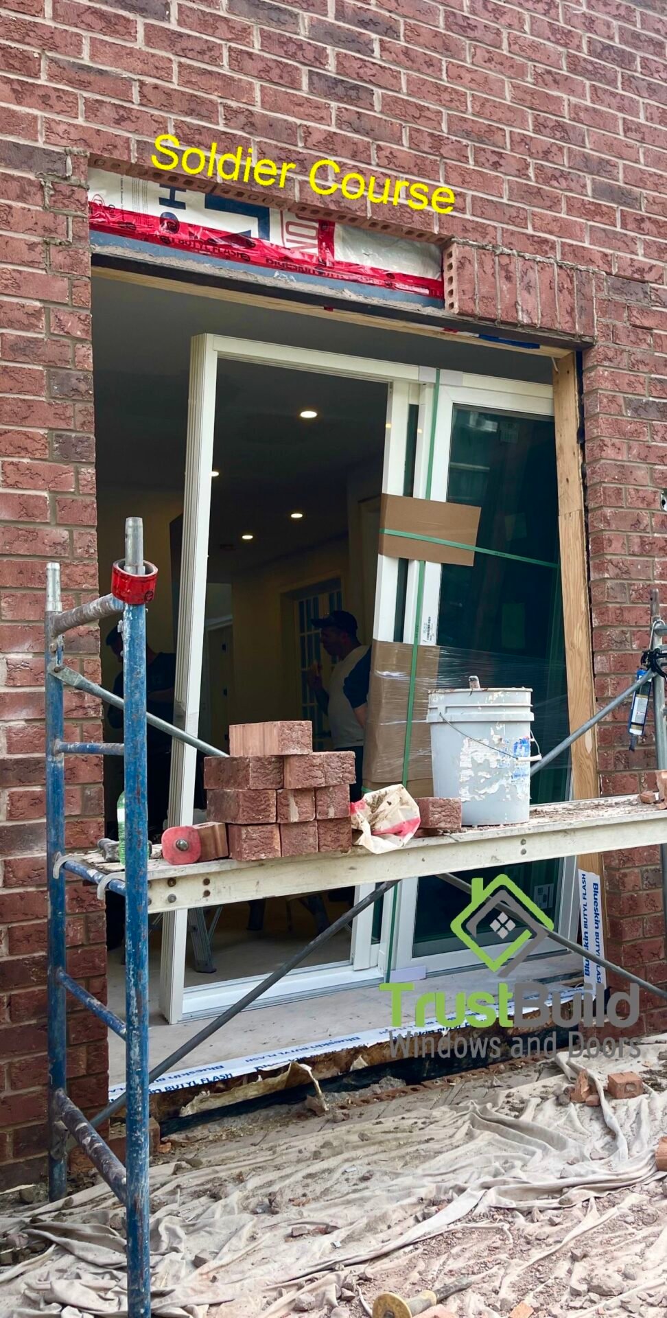 The lintel should have precise dimensions