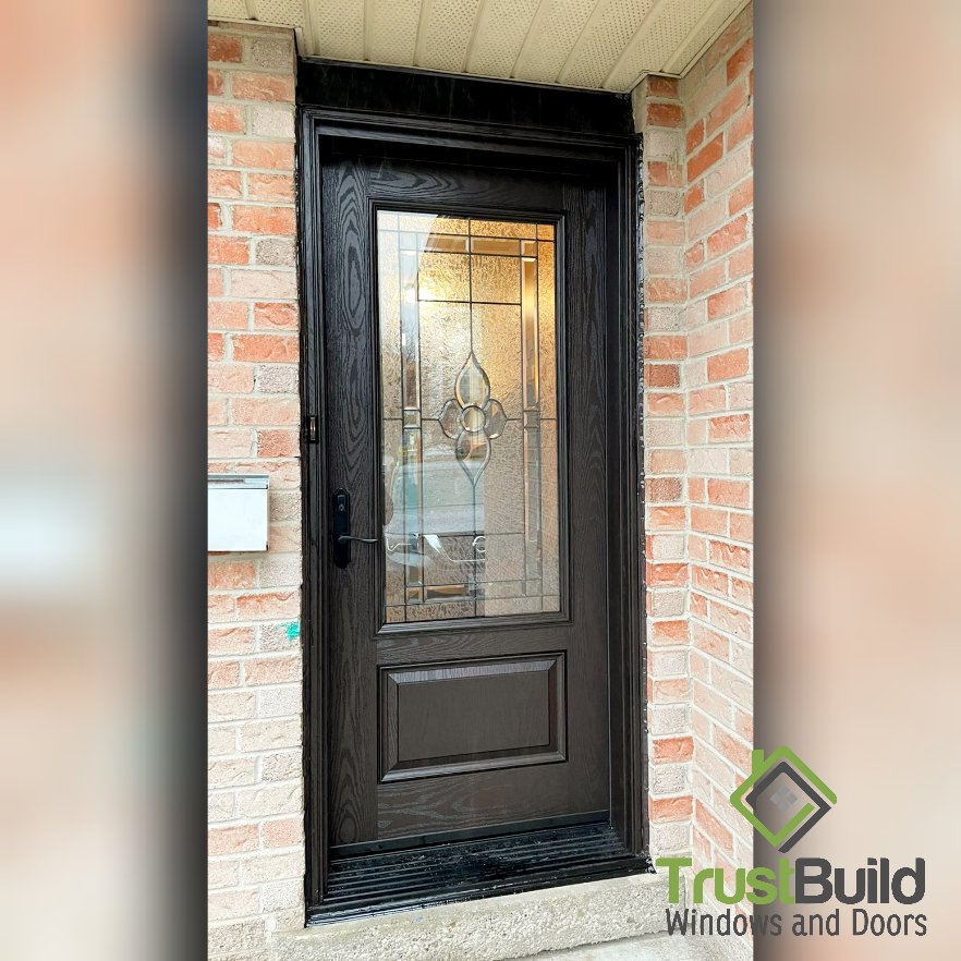 Storm Doors on Front Entrance by trustbuildwindows