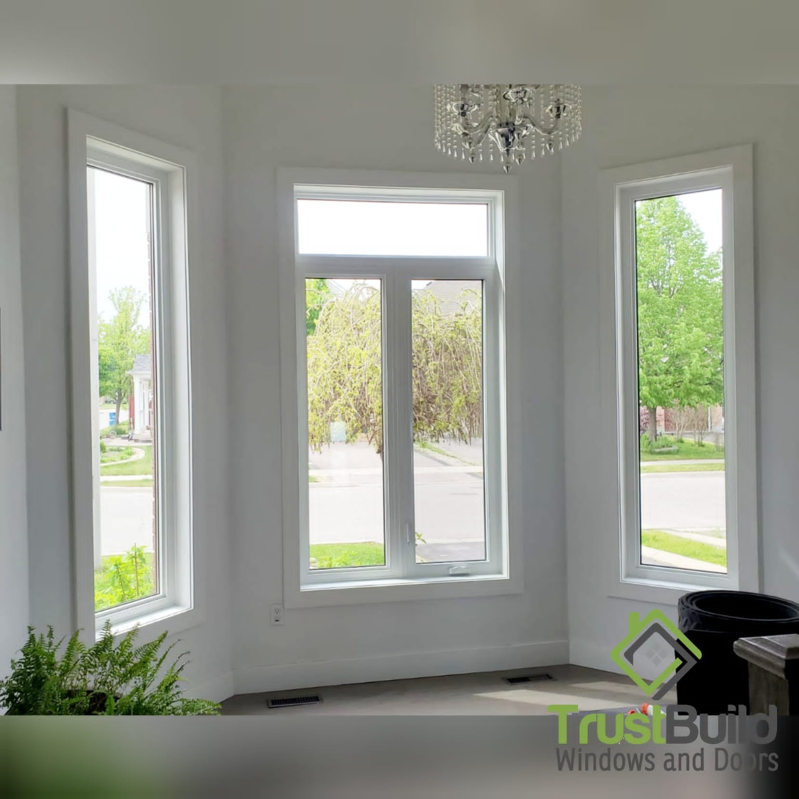 Completed window replacement installation in Shomberg Ontario