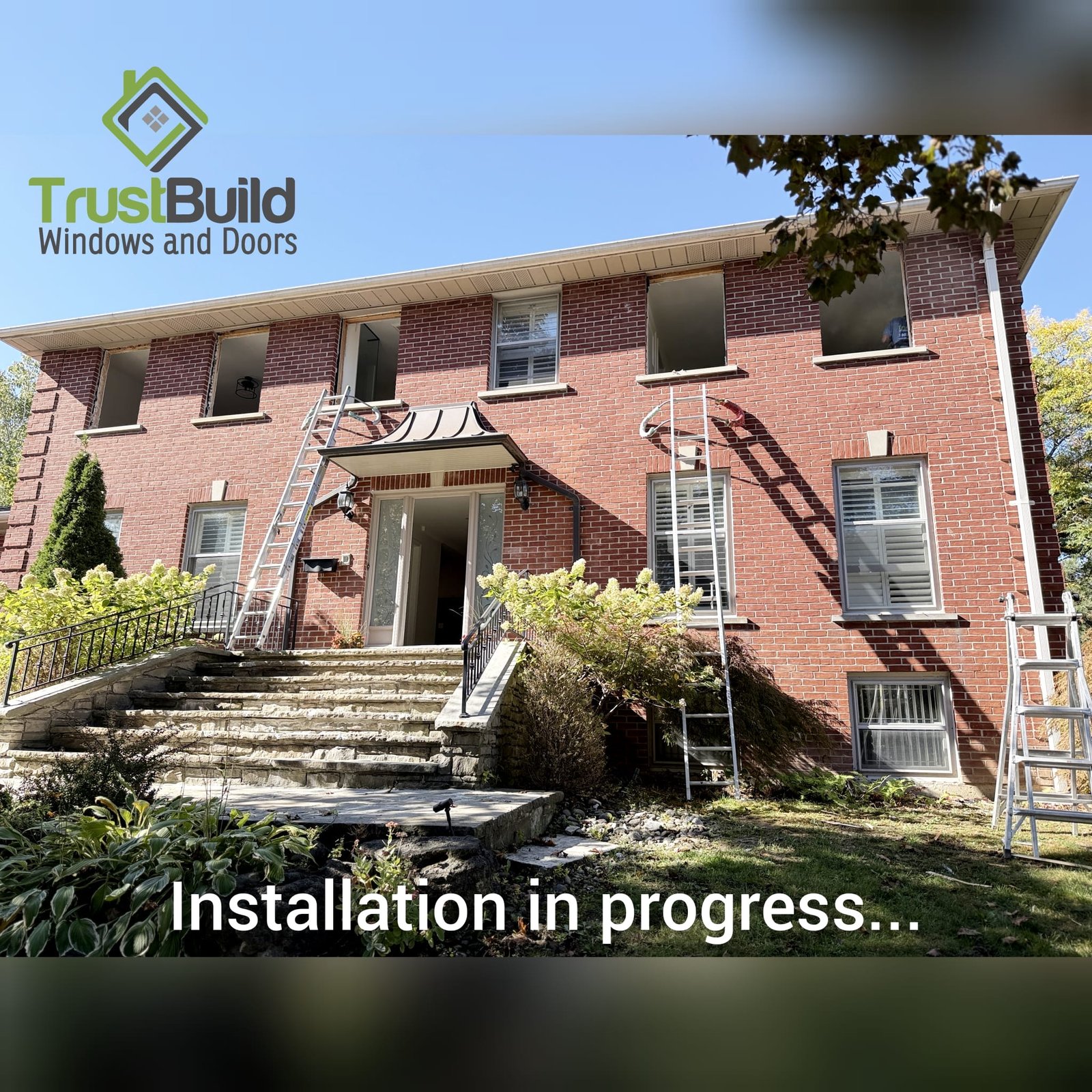 Energy efficient triple pane window installation in Barrie