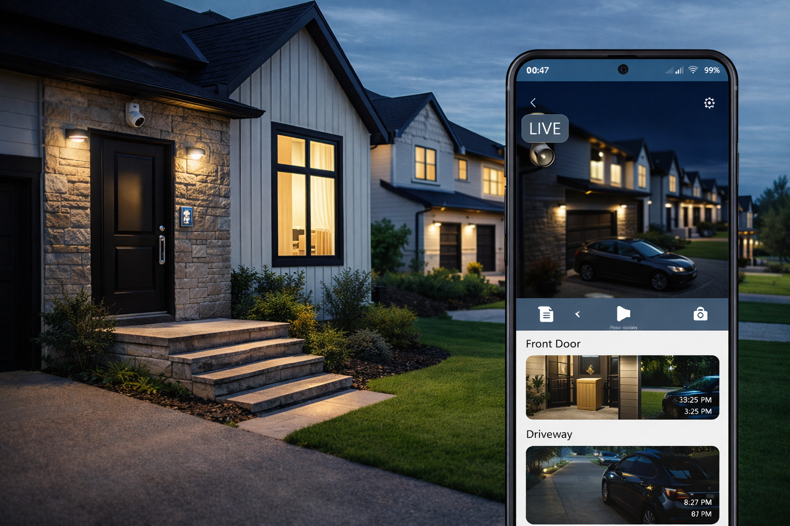 Residential home security systems installed by H.I. Security Corp for Trust Build customers